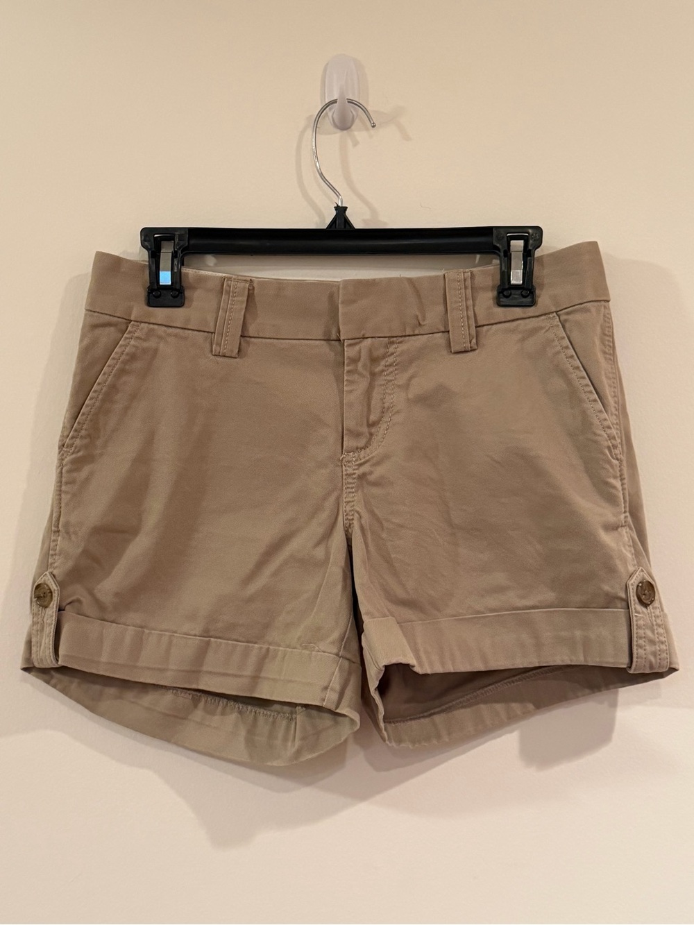 Banana Republic Tan/Beige/Khaki Roll-Cuff Shorts